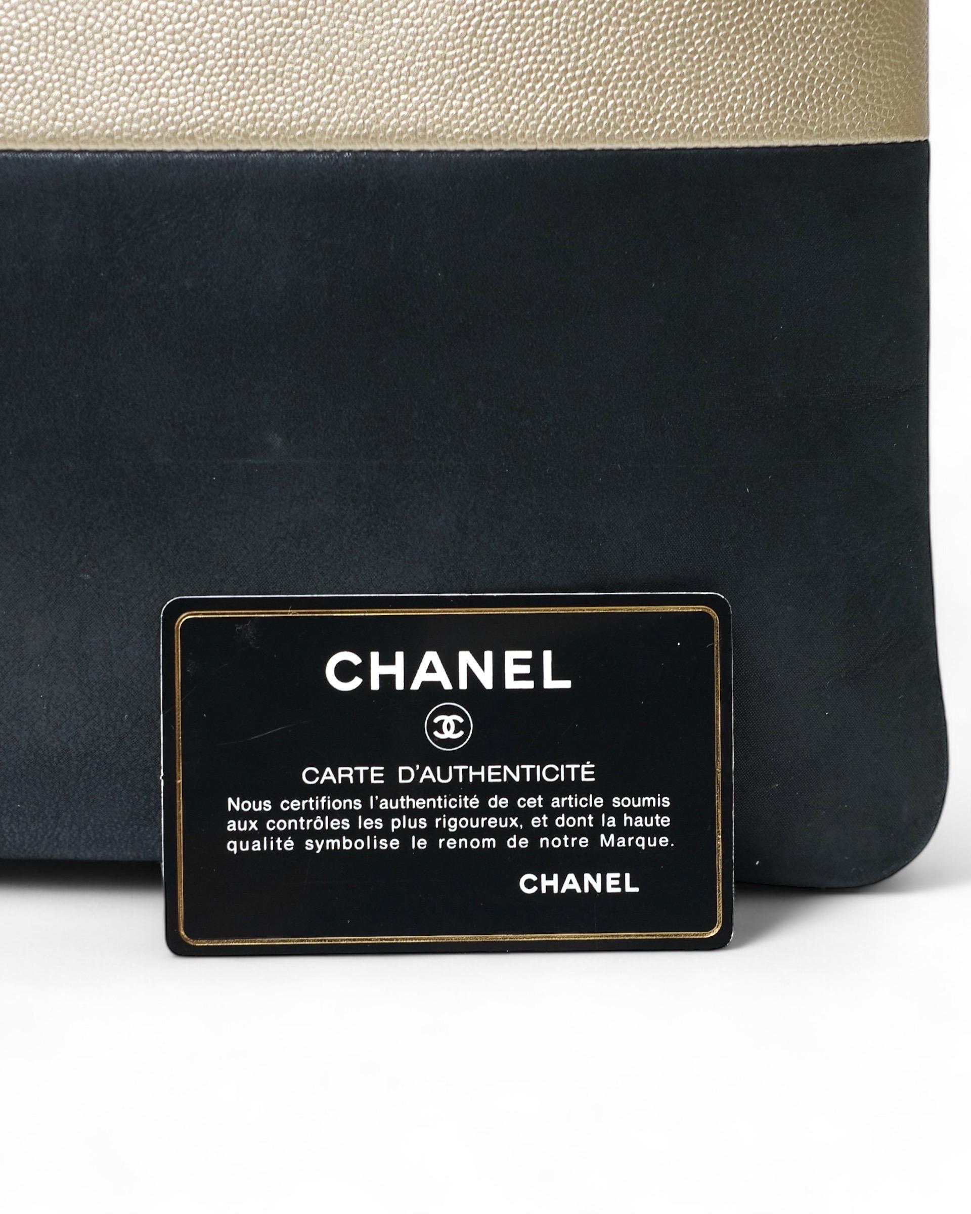 Clutch Chanel Bicolor Oro Iridescente For Sale 9