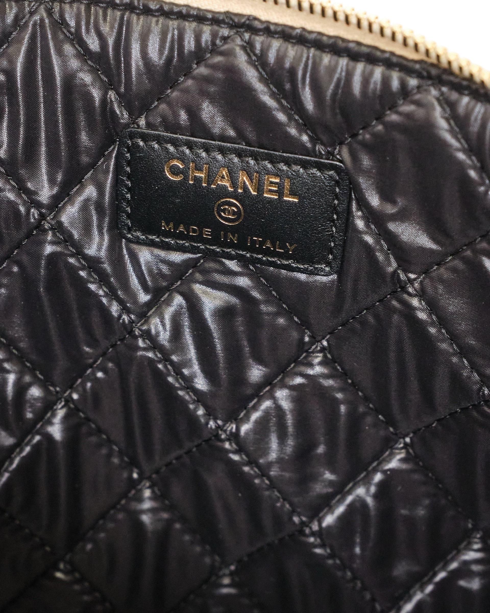 Clutch Chanel Bicolor Oro Iridescente For Sale 10