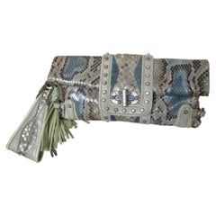 Clutch aus exotischem Leder Limitierte Auflage