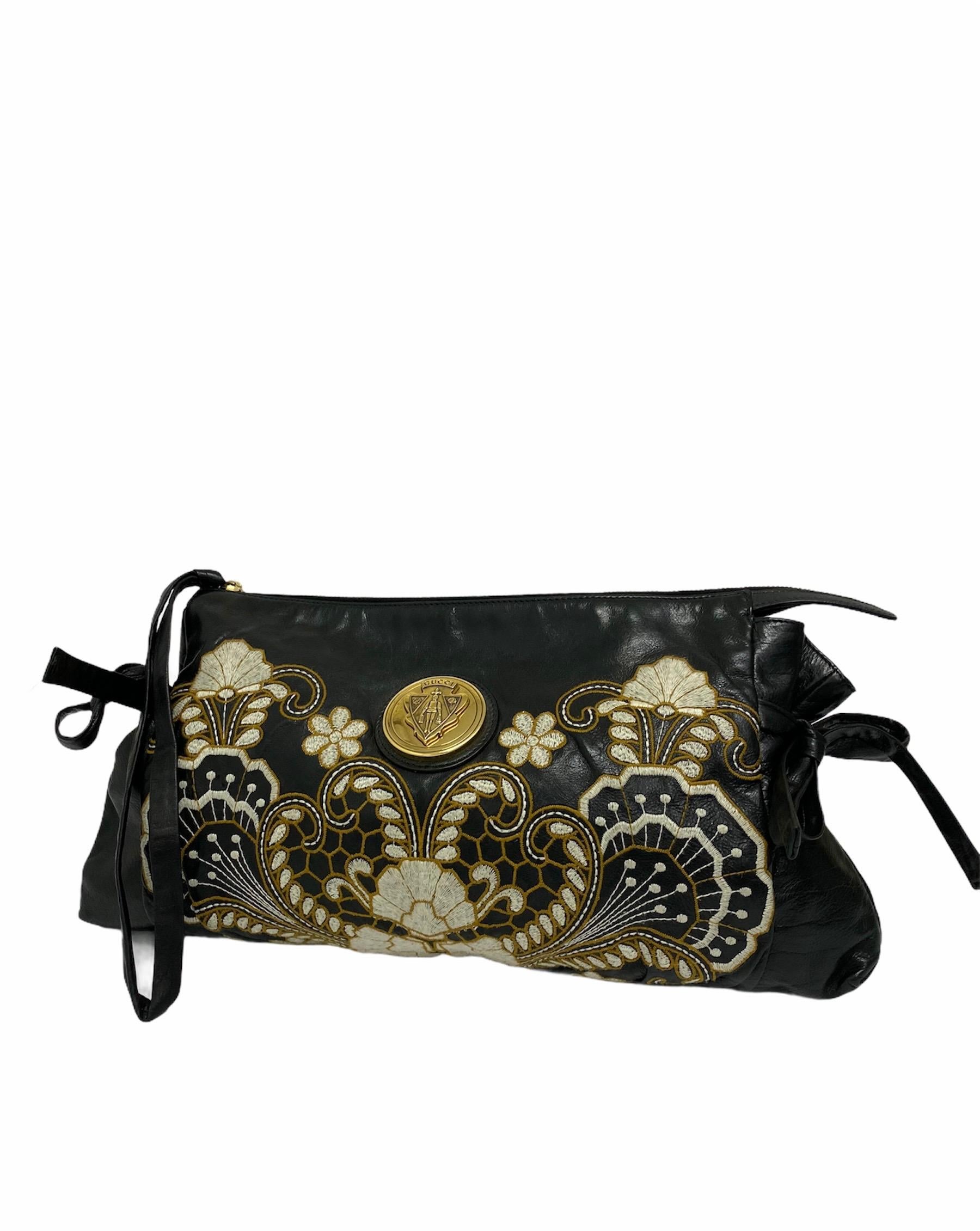 gucci clutch floral