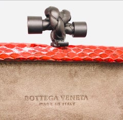 Clutch Knot BOTTEGA VENETA python inserts , 2018
