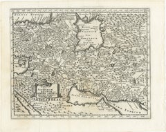 Cluver Persia Map with Armenia & Mesopotamia, Leiden, 1697