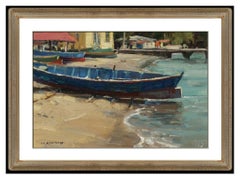 Clyde Aspevig Oil On Canvas Board Original Painting Signed Nautical Seascape Art