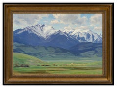 Clyde Aspevig Oil Painting On Canvas RARE Original Mountain Landscape Signed Art