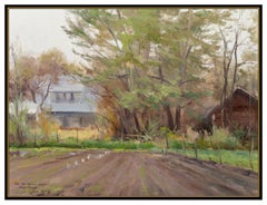 Clyde Aspevig Original Painting Oil On Canvas Signed Farm Landscape Authentic