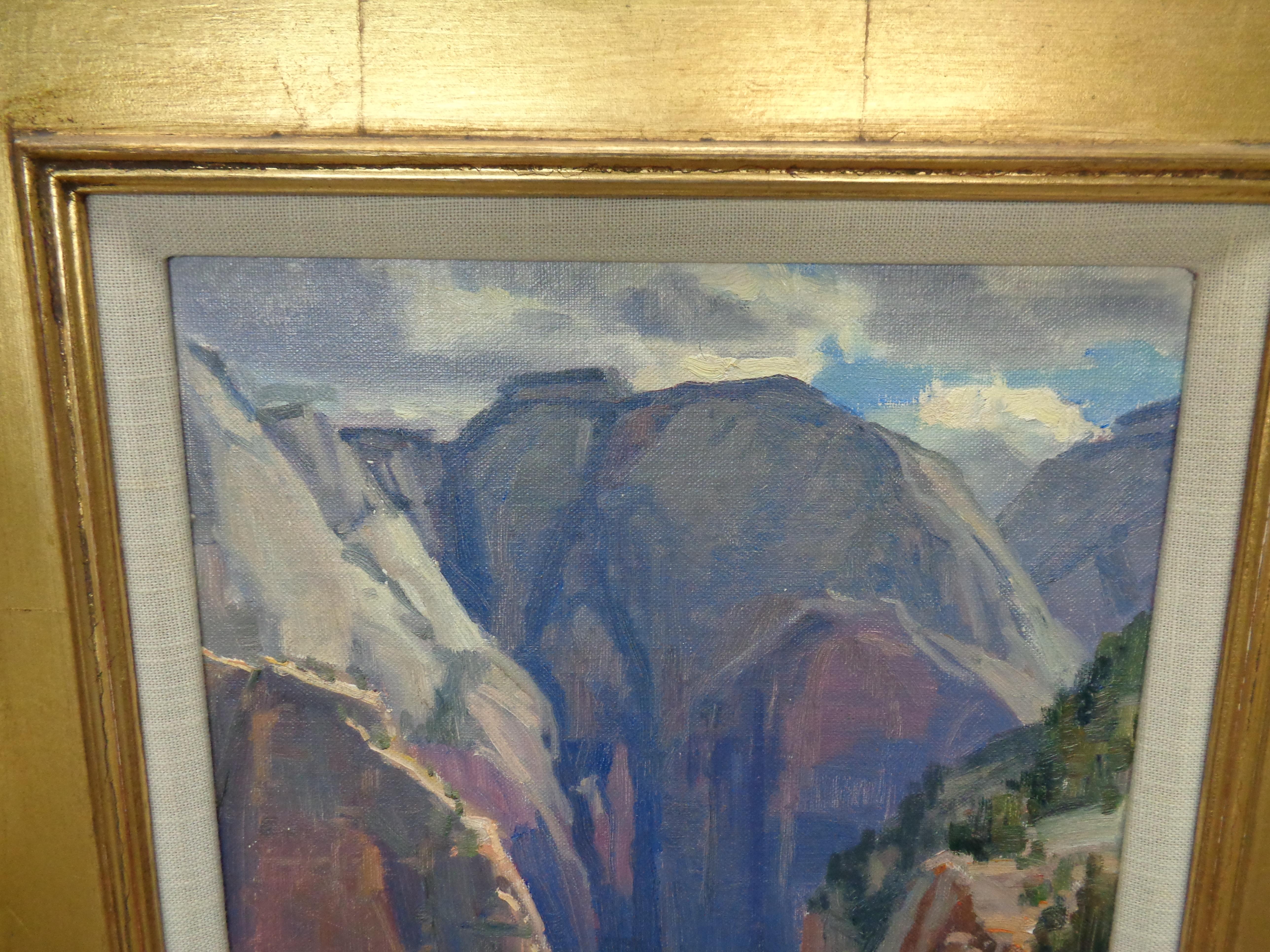 Zion Landschaft, Ölgemälde von Clyde Aspevig, West Rim Trail, West Rim Trail 1