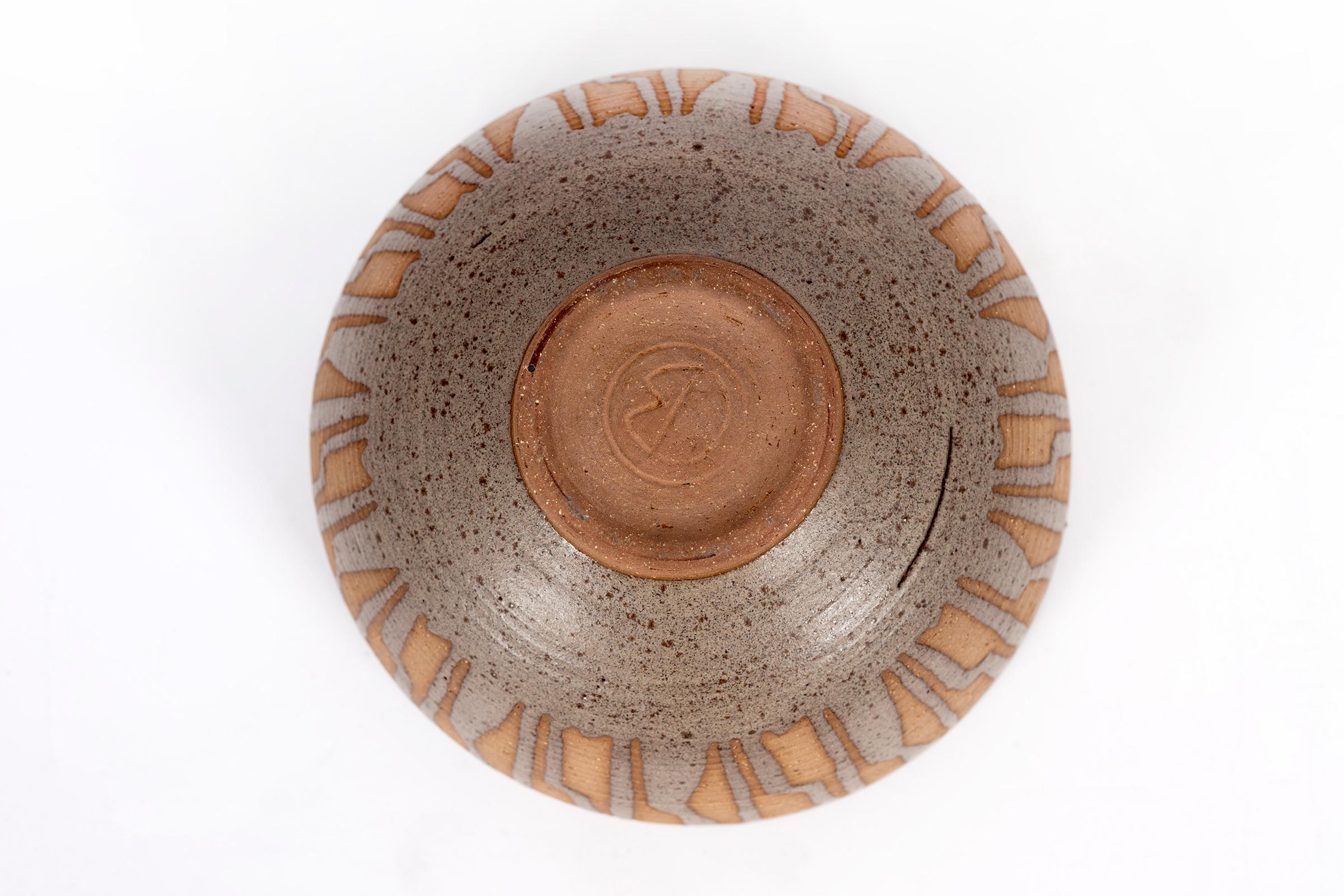 Mid-20th Century Clyde Burt Ceramic Bowl