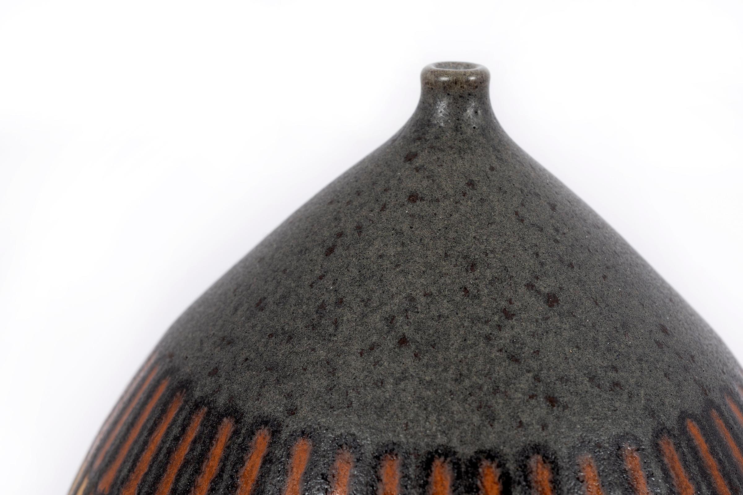Mid-Century moderno Vaso in ceramica Clyde Burt in vendita