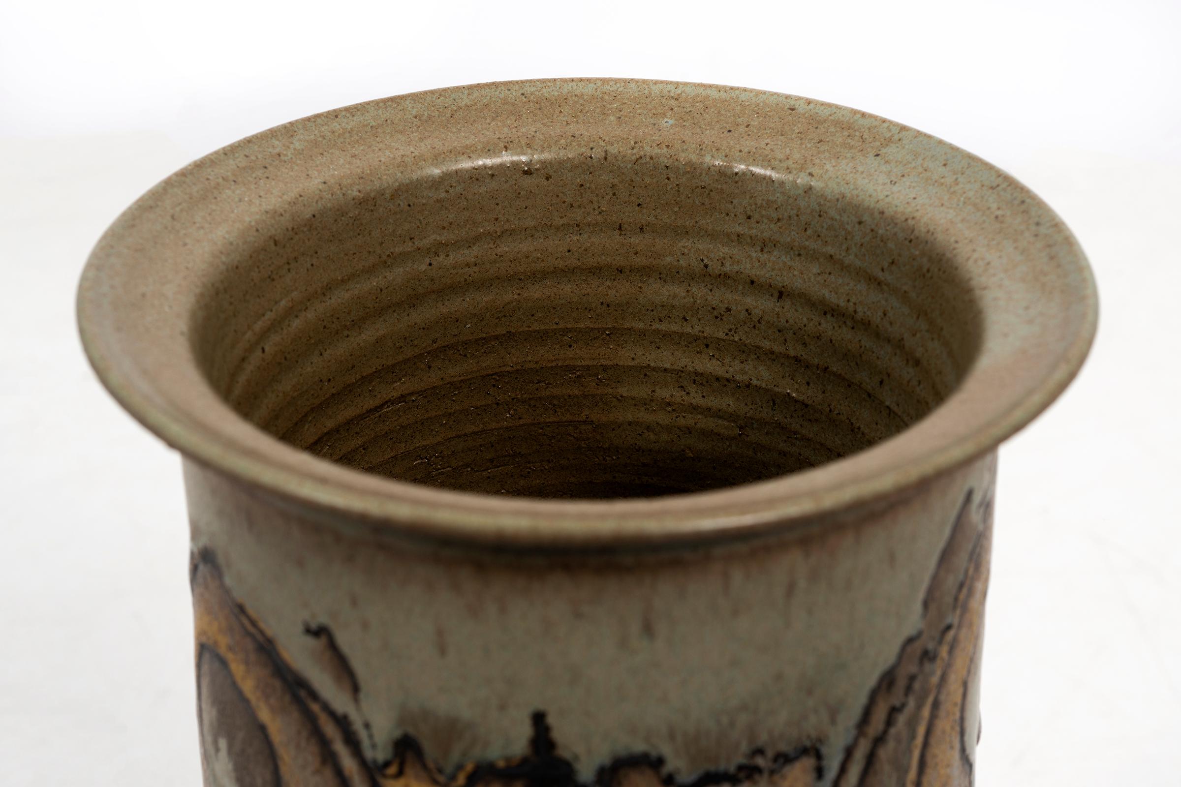 American Clyde Burt Ceramic Vase