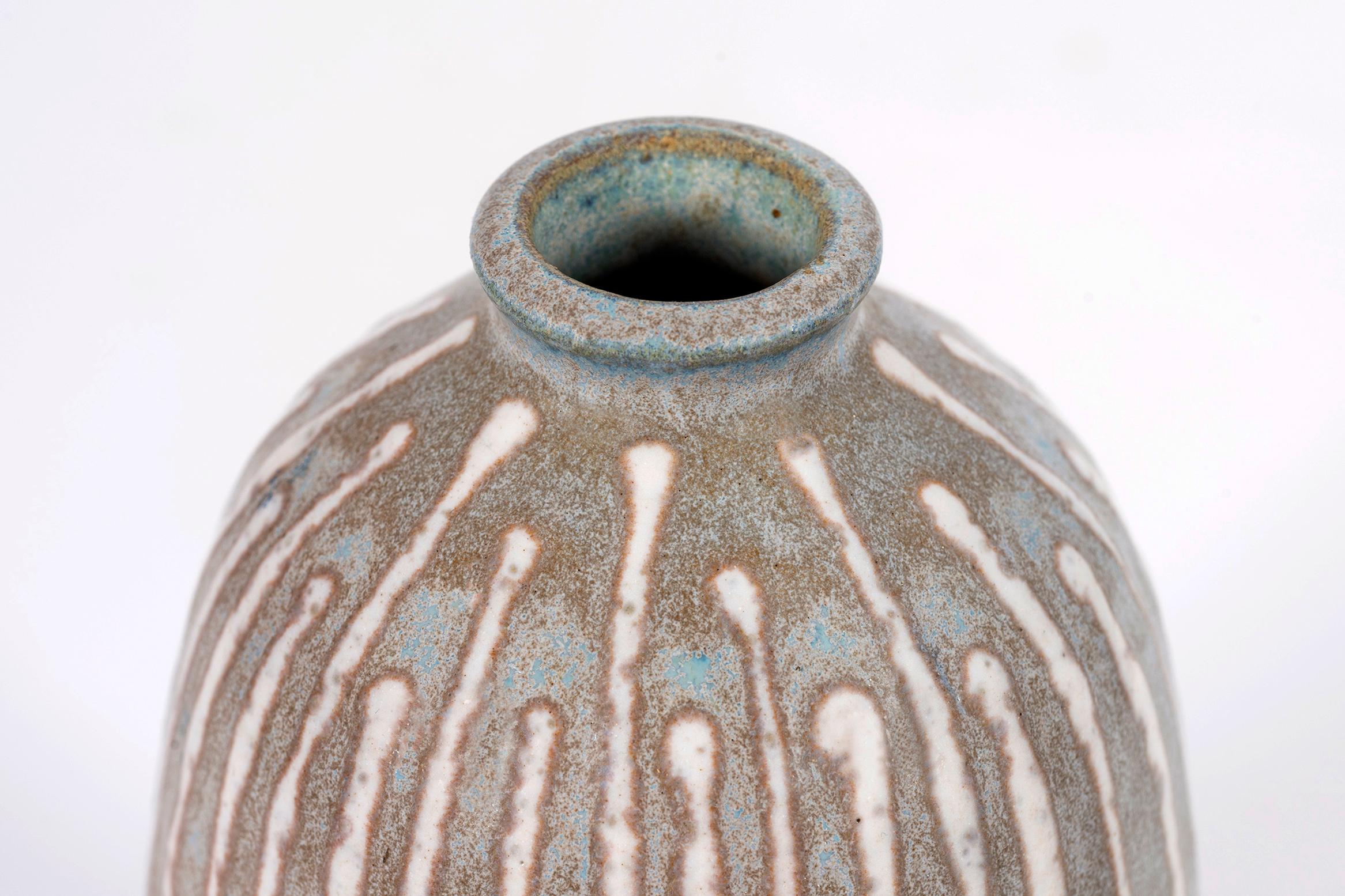 Mid-Century Modern Clyde Burt Ceramic Vase For Sale