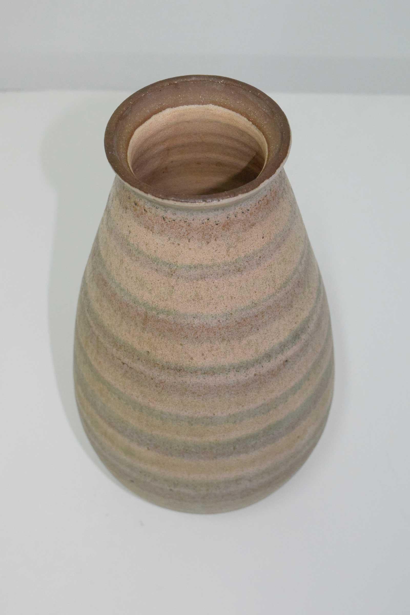 North American Clyde Burt Ceramic Vase with Lid