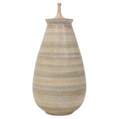 Clyde Burt Ceramic Vase with Lid