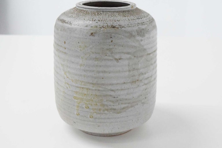 North American Clyde Burt Ceramic Vessel or Vase For Sale
