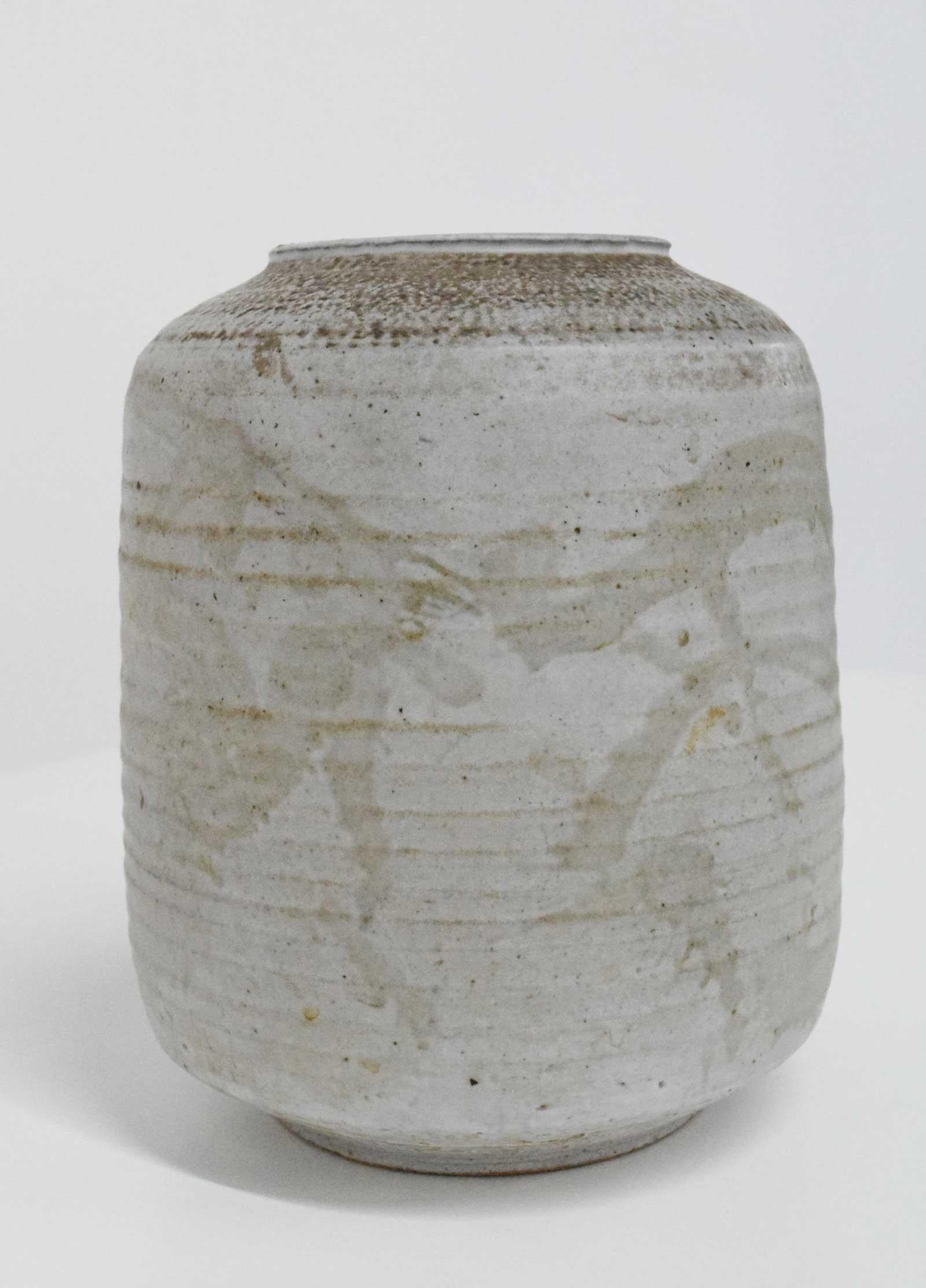 North American Clyde Burt Ceramic Vessel or Vase For Sale