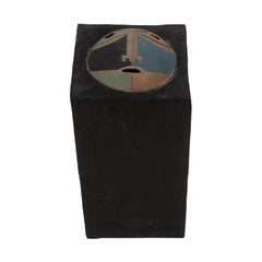 Clyde Burt Figural Ceramic Face on Plinth