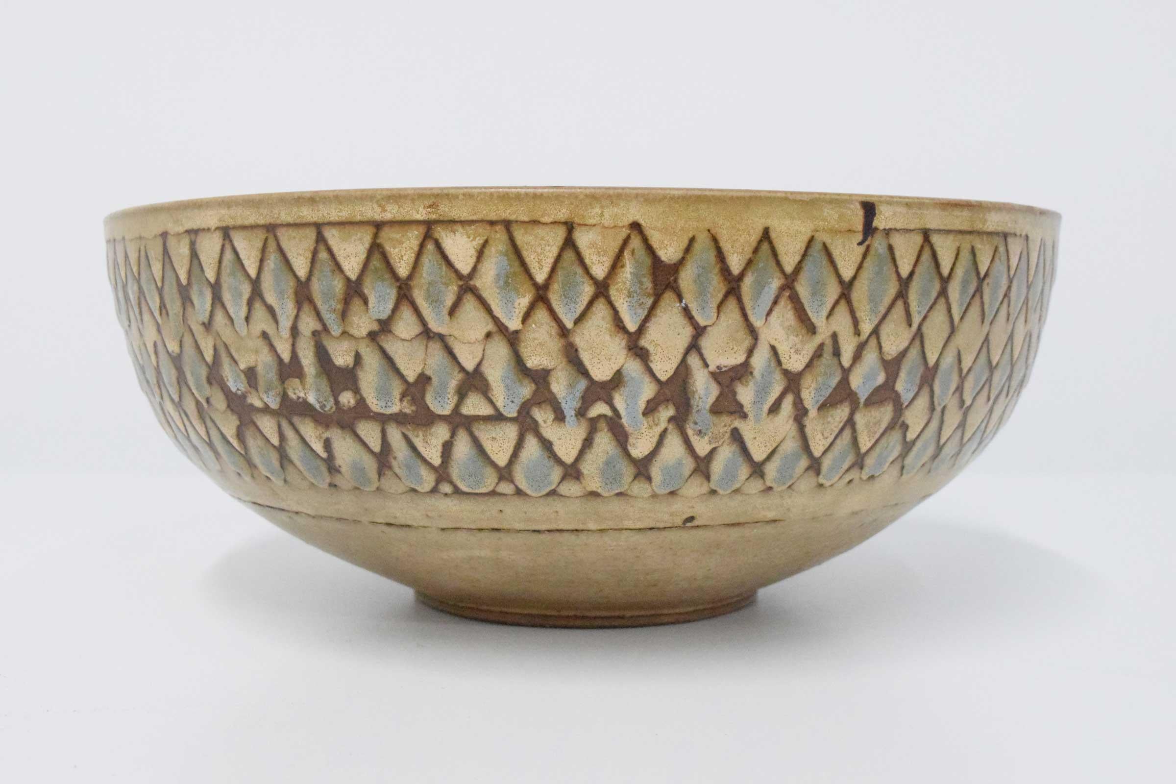 Mid-Century Modern Clyde Burt Large Ceramic Bowl