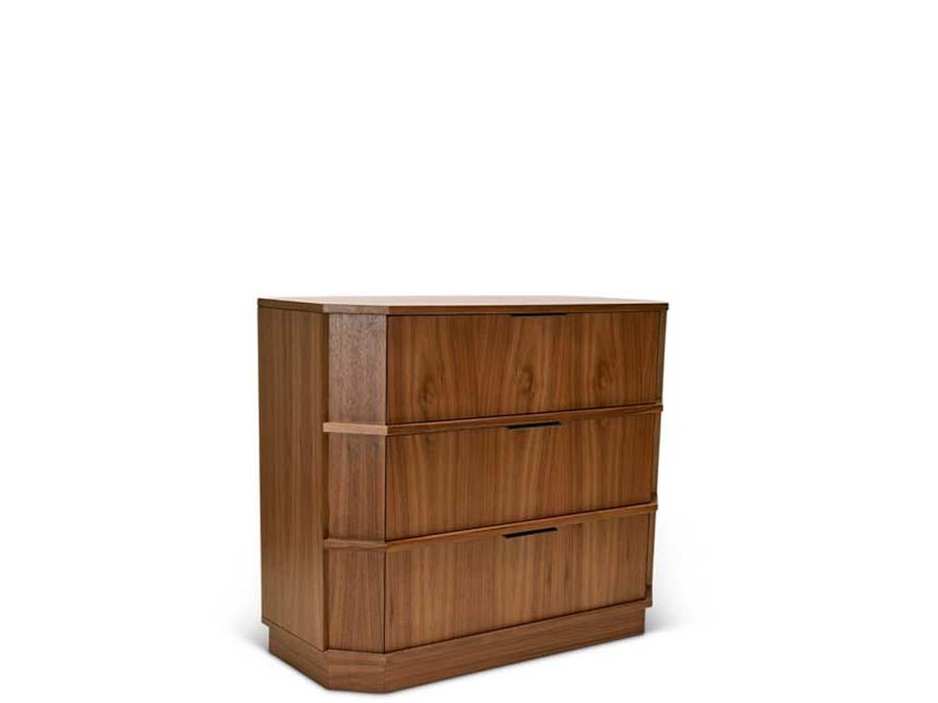 The Clyde Dresser - 3 Drawer was inspired by a 1920s streamlined travel trunk. This piece is designed for efficiency and style while introducing a larger storage capacity.

The DISC Interiors x LF six-piece capsule collection pulls design
