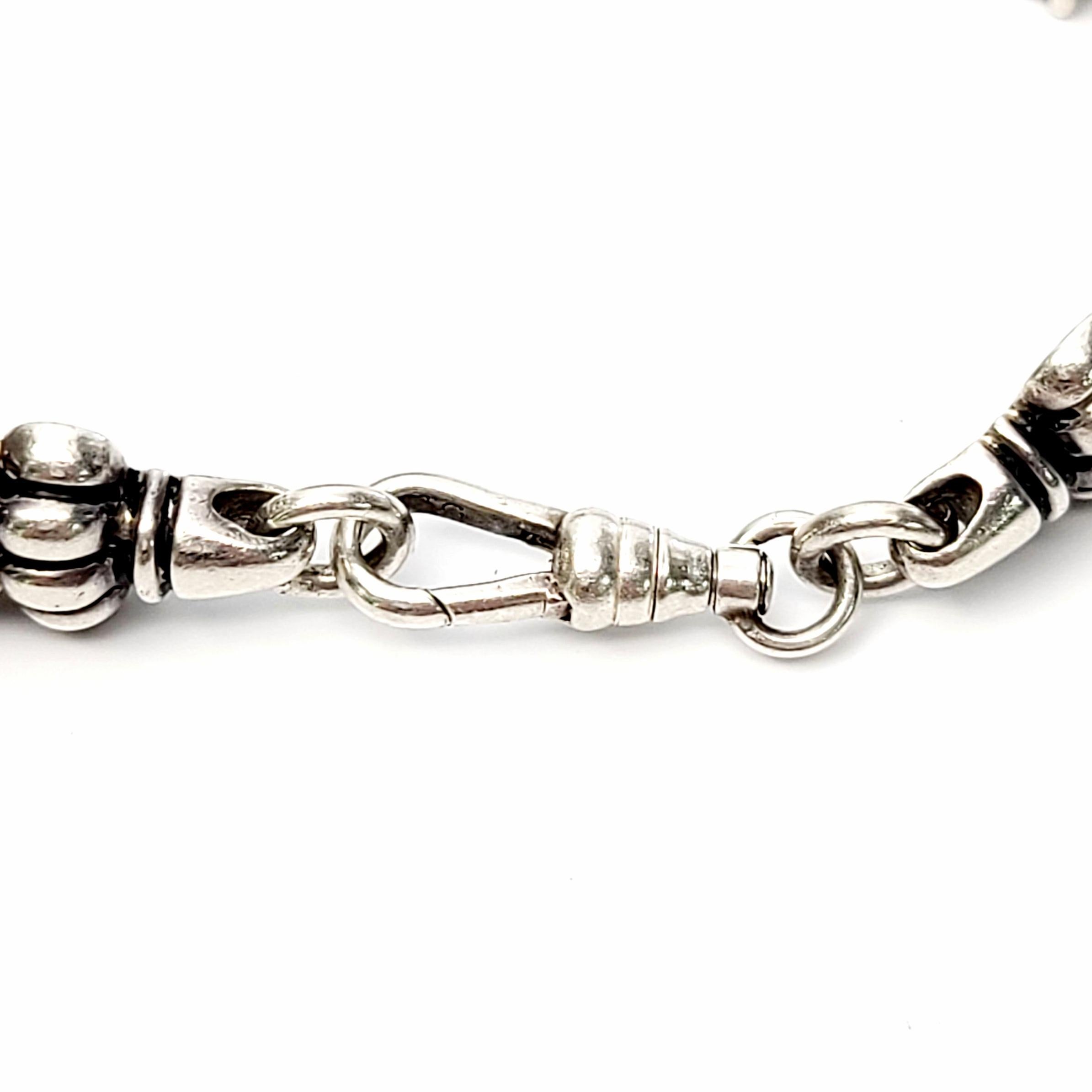 Clyde Duneier CID Sterling Silber 14K Granat Renaissance-Armband Damen