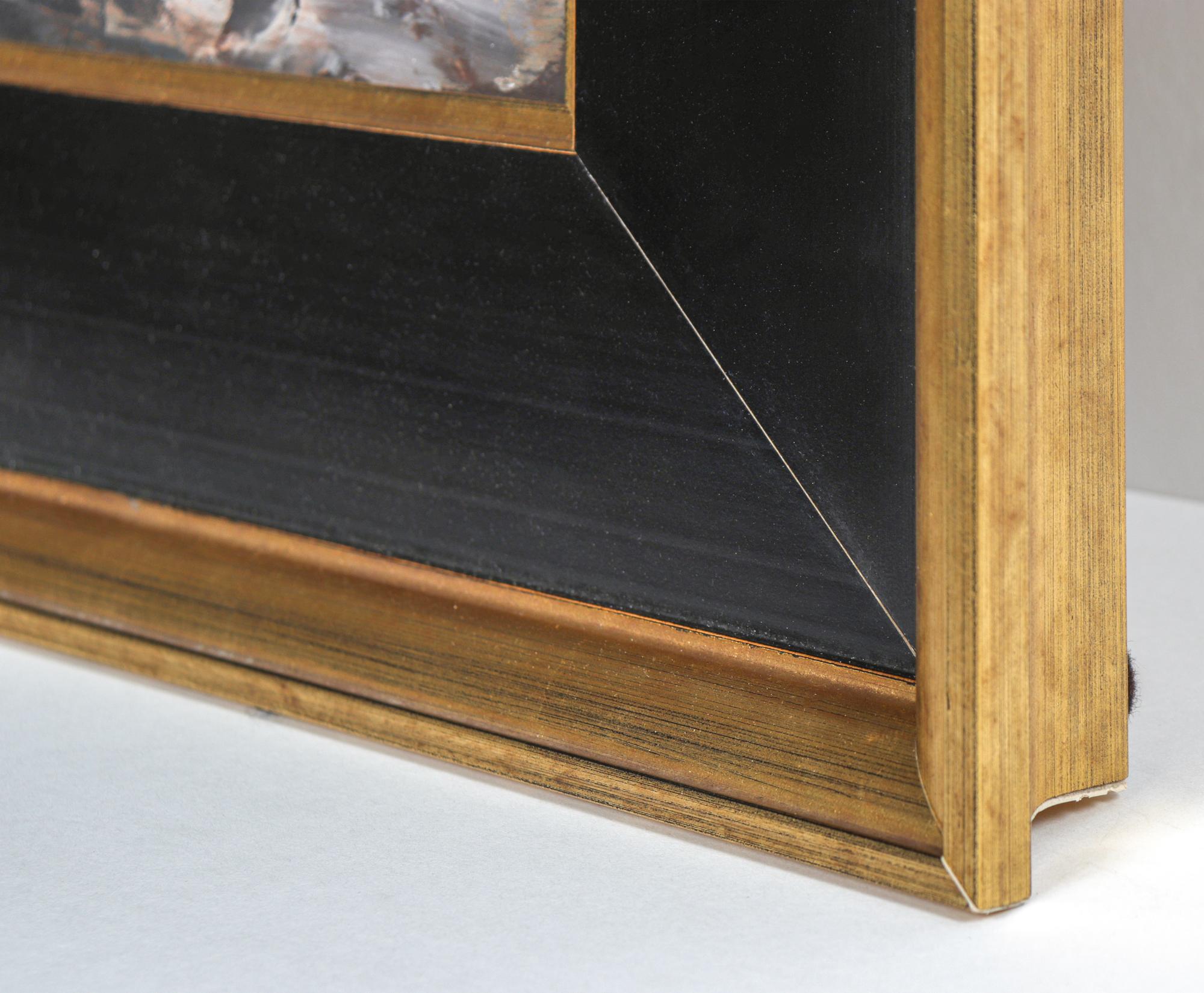 Olio Moody Red Church Mid Century - Painting di Clyde F. Seavey Sr.