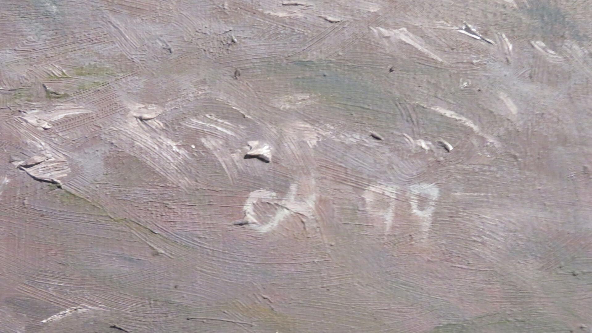 Clyde Holmes (1940 2008) Grande dipinto ad olio impressionista originale gallese SNOWDON - Painting di Clyde holmes