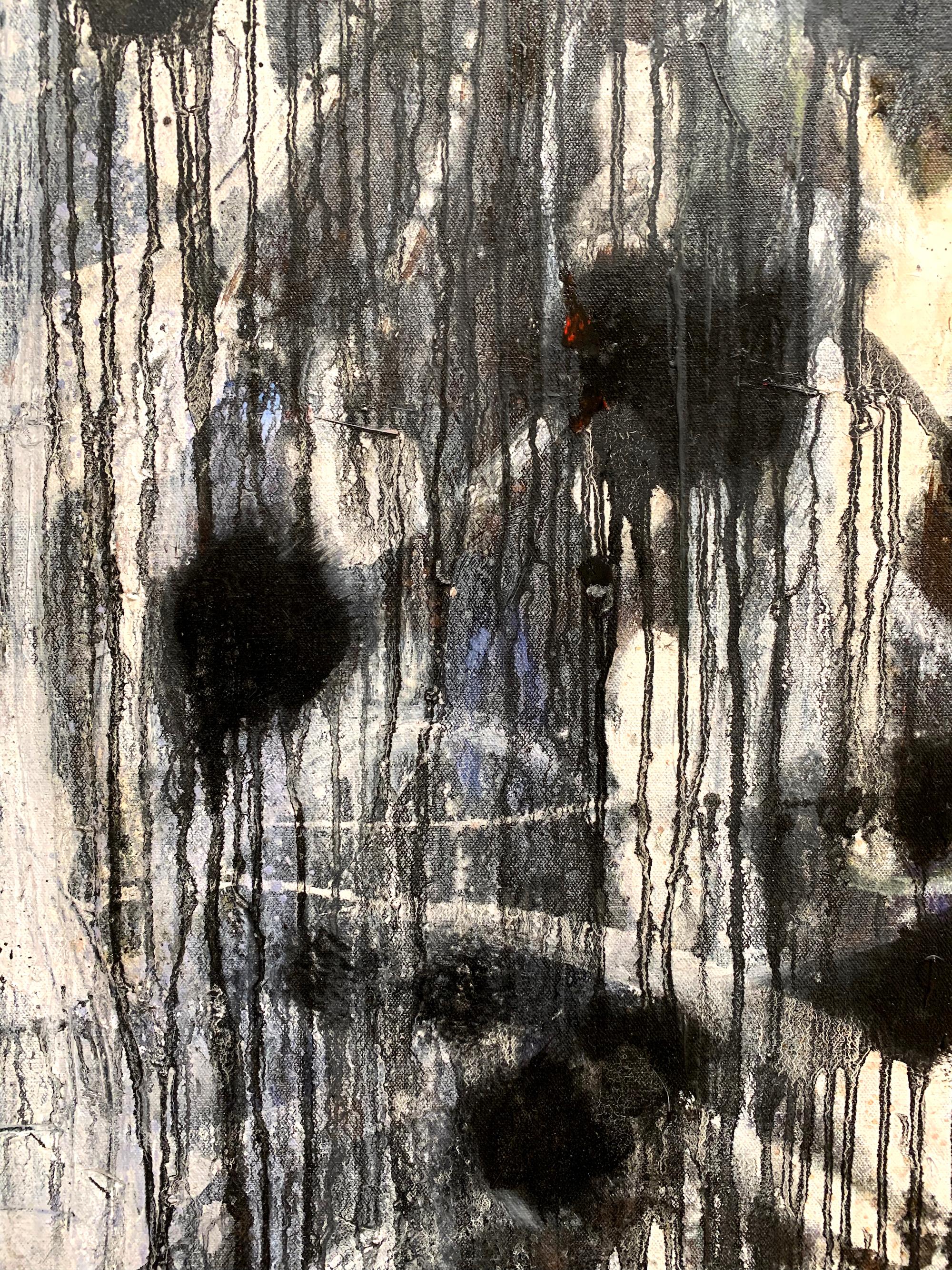 Chaunticlere - Abstract Expressionist Painting by Clyde Hopkins
