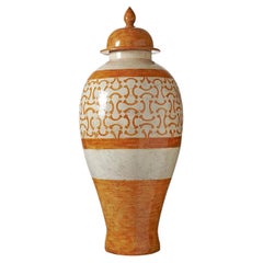 Clyde Orange Arches Vase