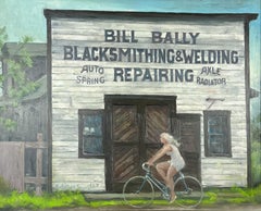 Bill Bally Blacksmithing- American Scene.  Americana Bicycle Minnesota