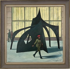 Calder Sculpture in Lincoln Center- New York City American Scene Painting
