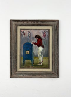 Spedire la lettera-Pittura a olio originale-Realismo americano