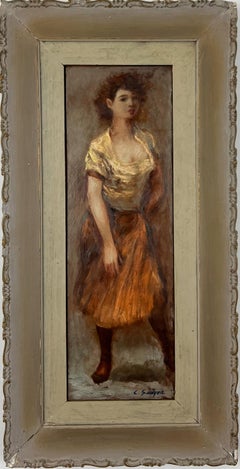 Standing Figure - Mid-Century American Portrait Painting