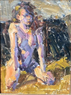 "Absolutely Ready" (2022) by Clyde Steadman, Original Female Nude Oil Painting