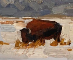 "Cold and Tired" (2022) by Clyde Steadman, Original Landscape Oil Painting