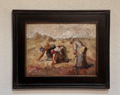 "Gleaning Millet, " Oil Painting