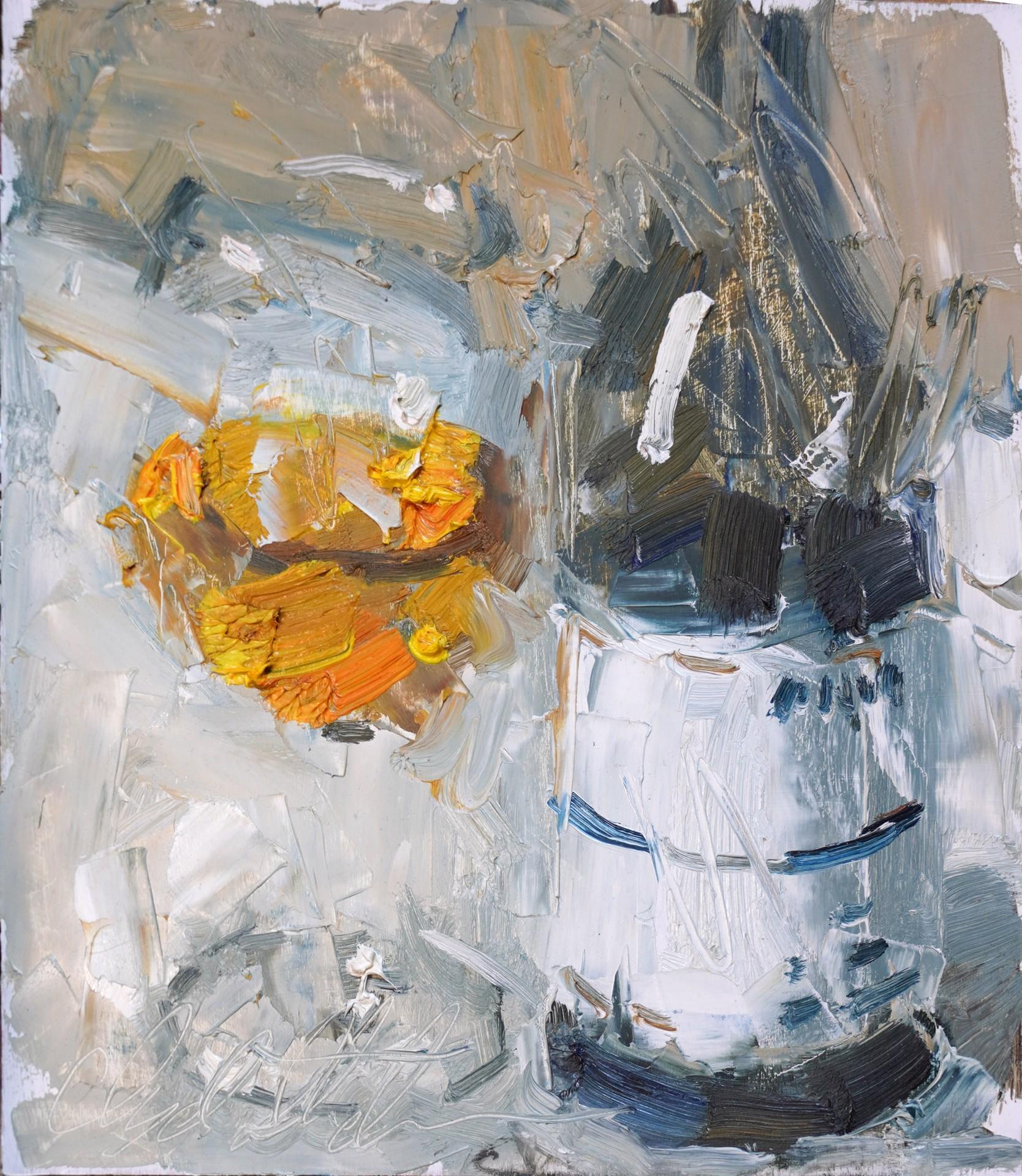 Clyde Steadman Figurative Painting - Just One Last Glass