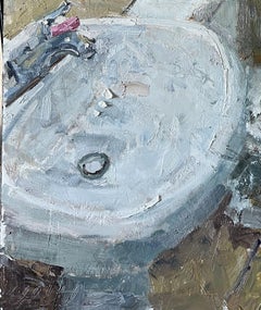 "Keeping it Clean" (2023) by Clyde Steadman, Original Interior Oil Painting