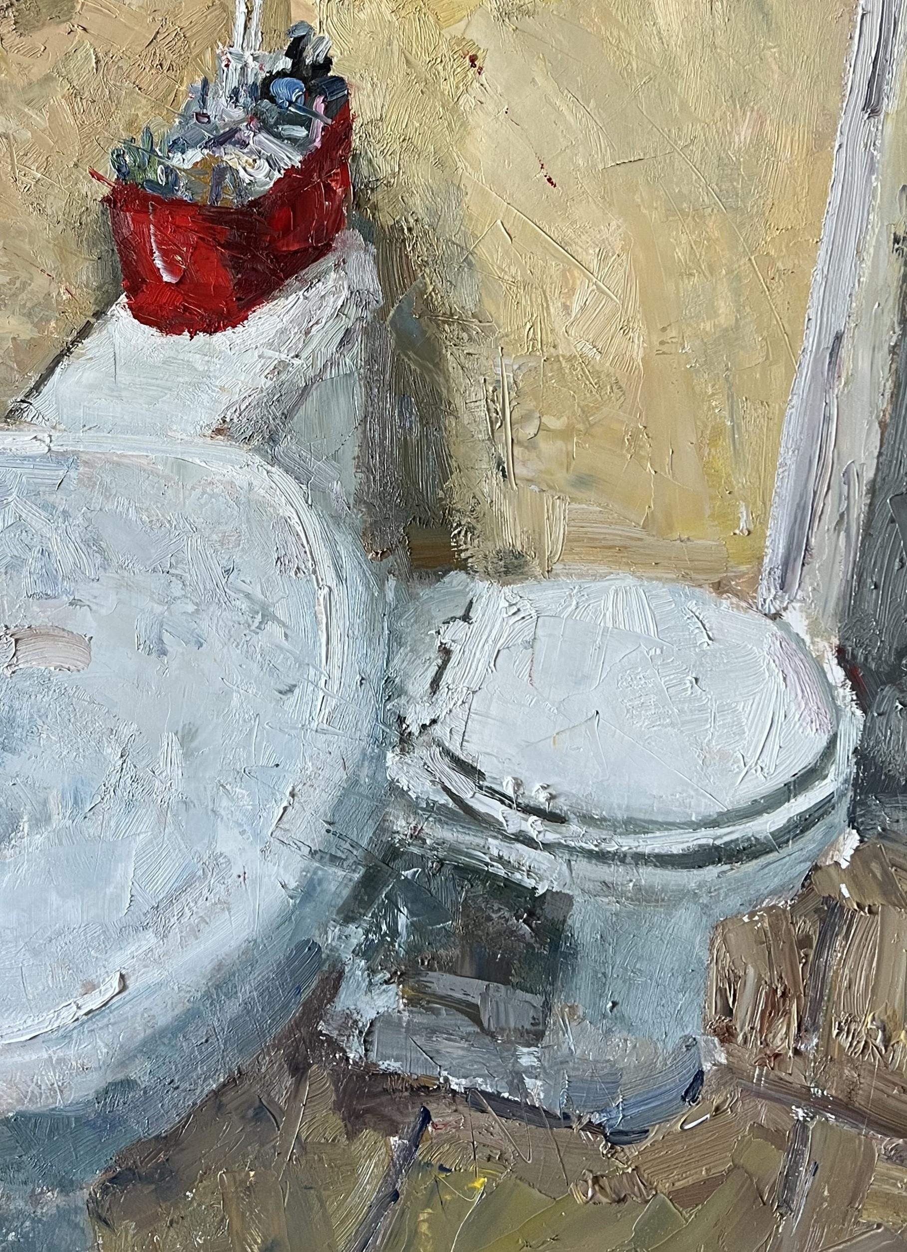 « Keeping it Clean » (2023) de Clyde Steadman, peinture à l'huile originale d'intérieur en vente 3