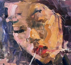 "Lipstick" (2024) by Clyde Steadman, Original Female Portrait Oil Painting