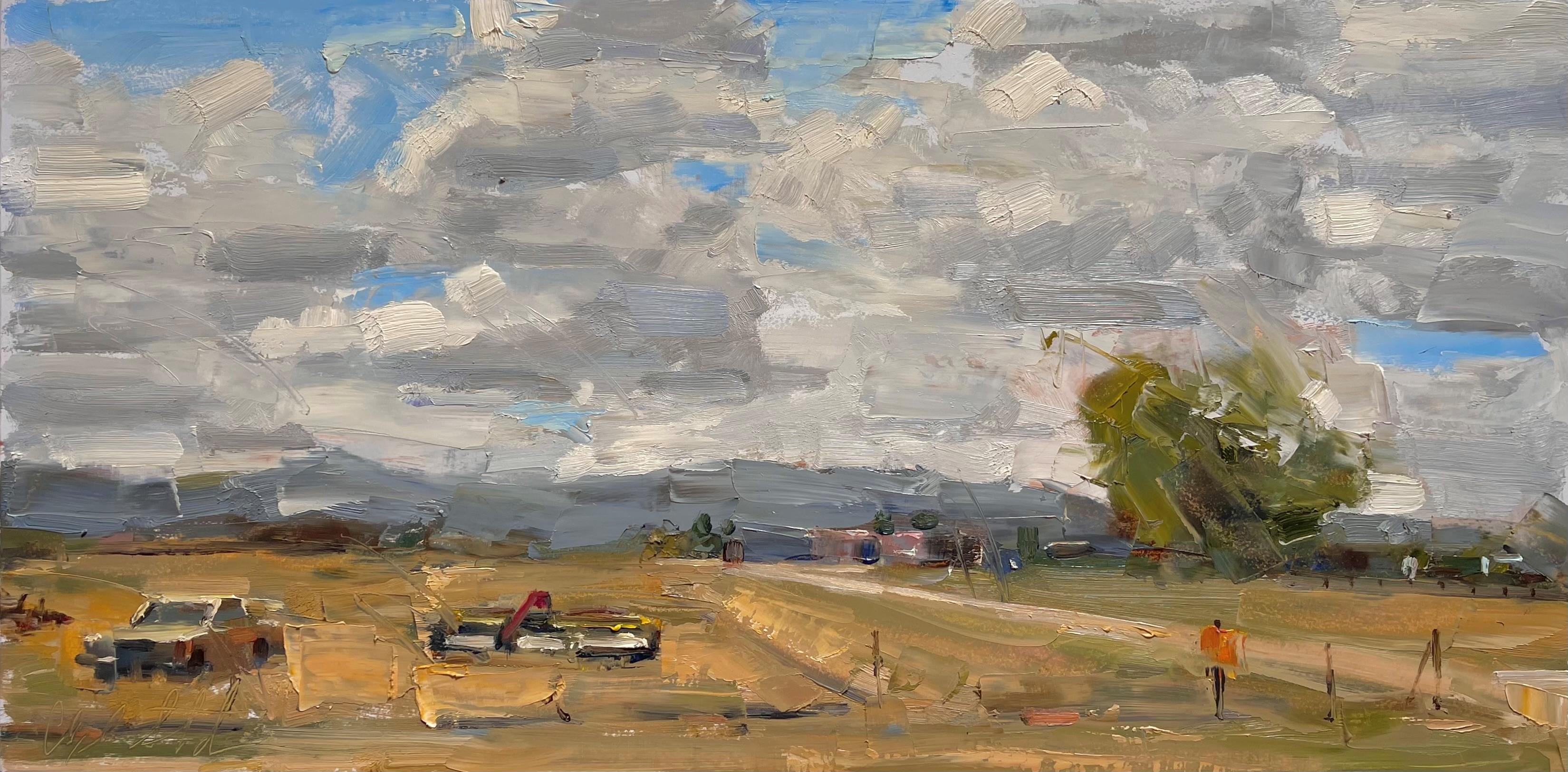 "Pittura a olio "Su una pianura