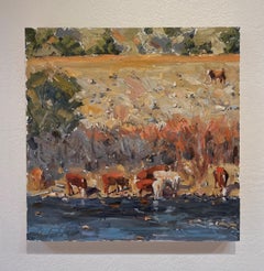 Peinture à l'huile "On the Arkansas