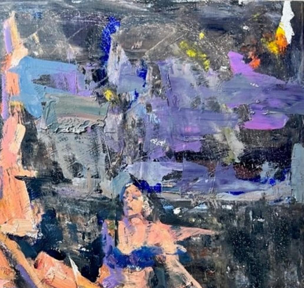 « Low at Dark » (2022) de Clyde Steadman, peinture à l'huile originale de portrait de femme en vente 3