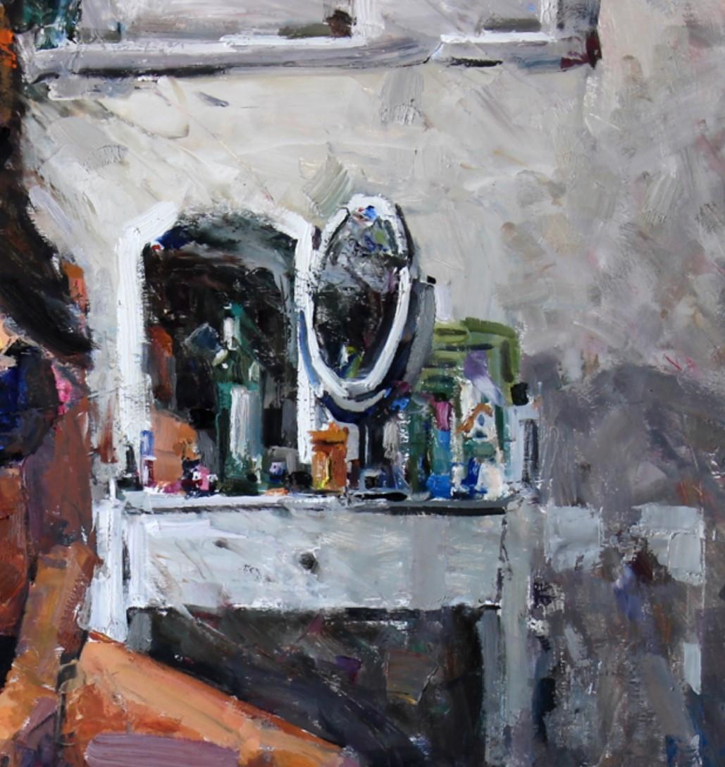 „Smoke Break“ (2017) von Clyde Steadman, Original Akt-Ölgemälde, weibliches Original im Angebot 2