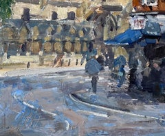 "Streets of London" (2023) by Clyde Steadman, Original Cityscape Oil Painting