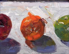 "Prendere i riflettori", pittura a olio