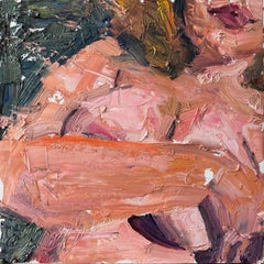 "Cosa fai stasera" di Clyde Steadman, dipinto originale, nudo femminile