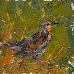 „Yellow Belly“ von Clyde Steadman, Original impressionistisches Tier-Stillleben