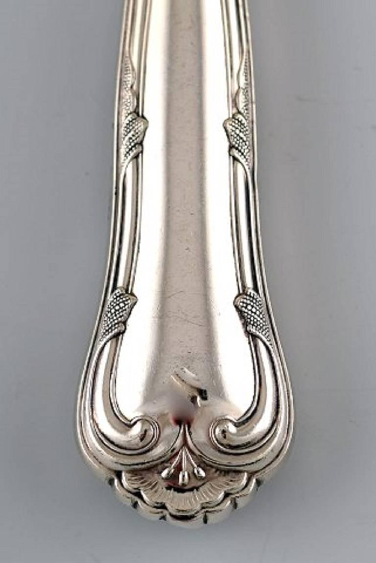 Art déco C.M. Cohr, couverts de table complets « Saxon Flower » en argent pour huit personnes en vente