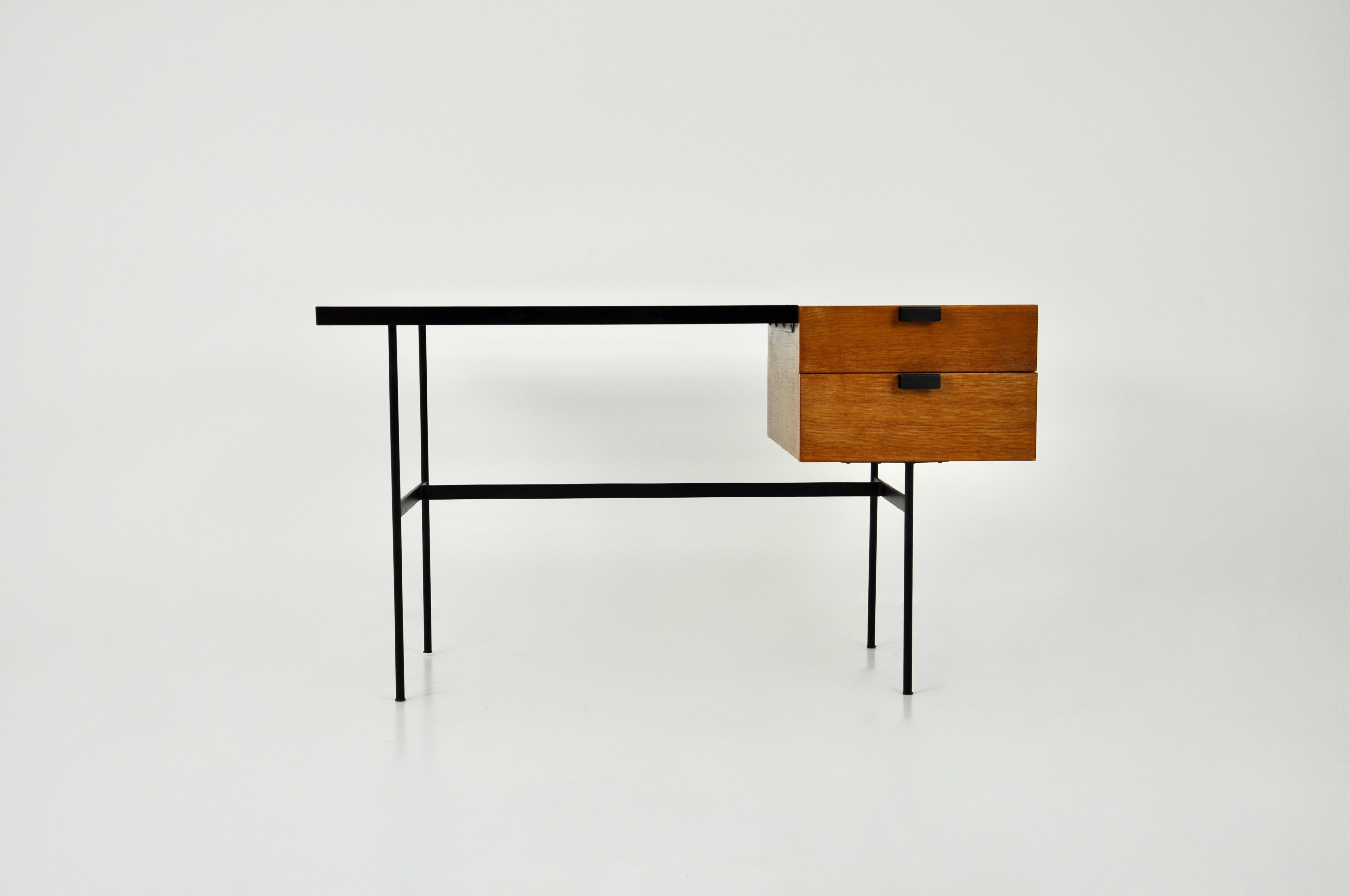 French Cm141 Desk by Pierre Paulin for Thonet, 1954