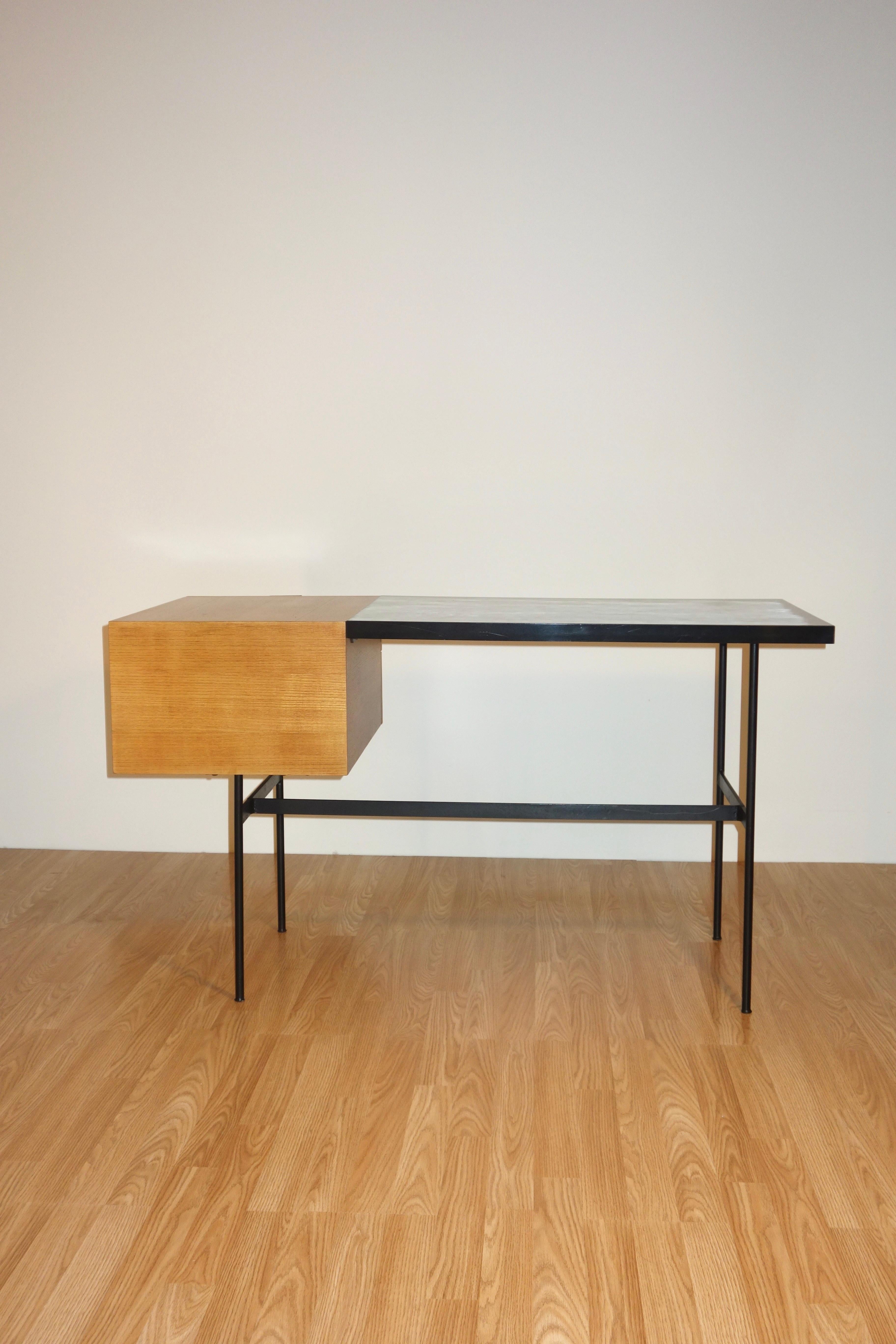 French CM141 Desk by Pierre Paulin for Thonet 1st Edition 1954