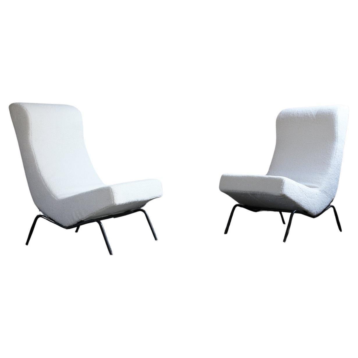CM194 Low Chairs – high back – by Pierre Paulin for Thonet around 1959s For Sale
