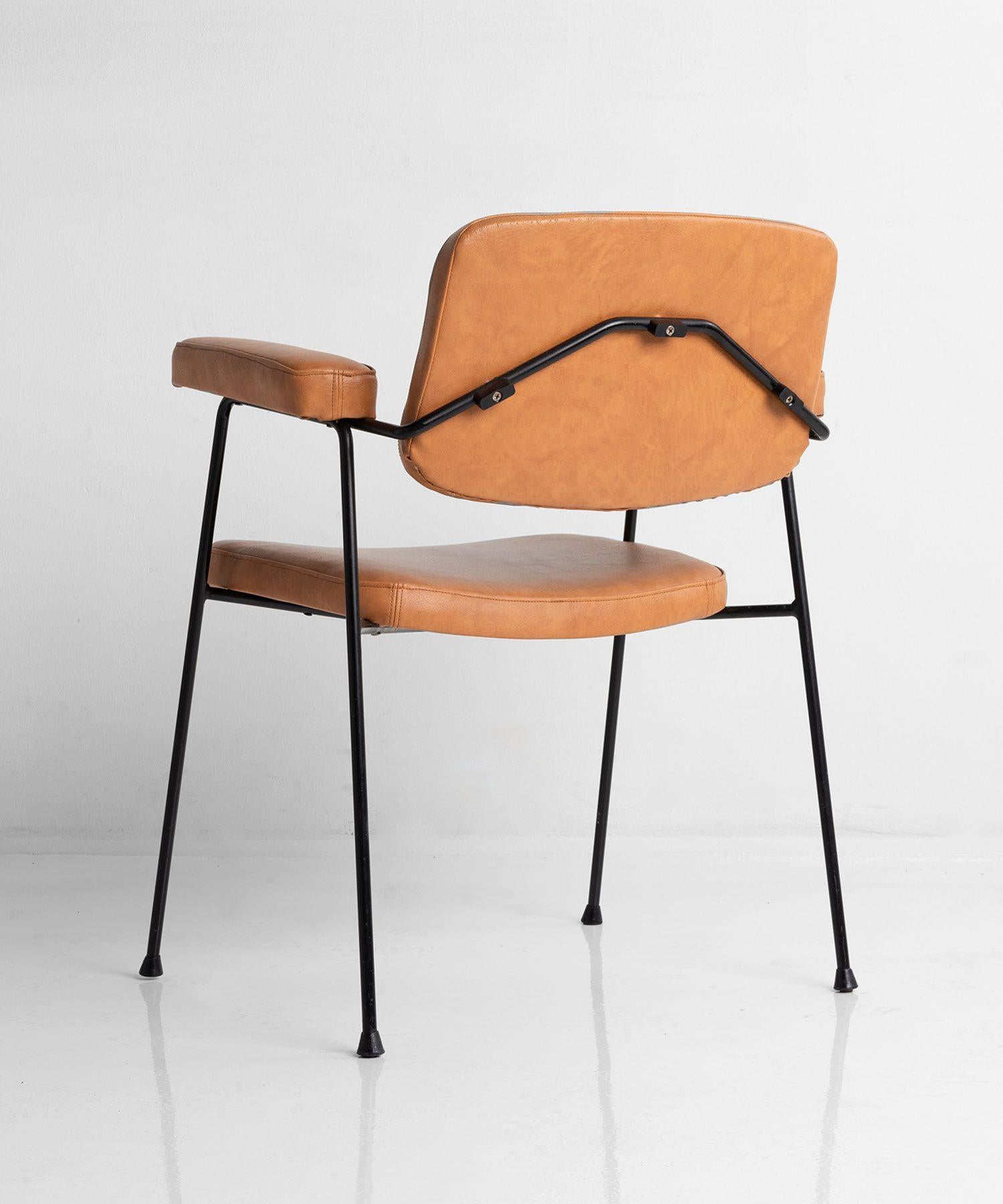 French CM197 Chair by Pierre Paulin for Thonet